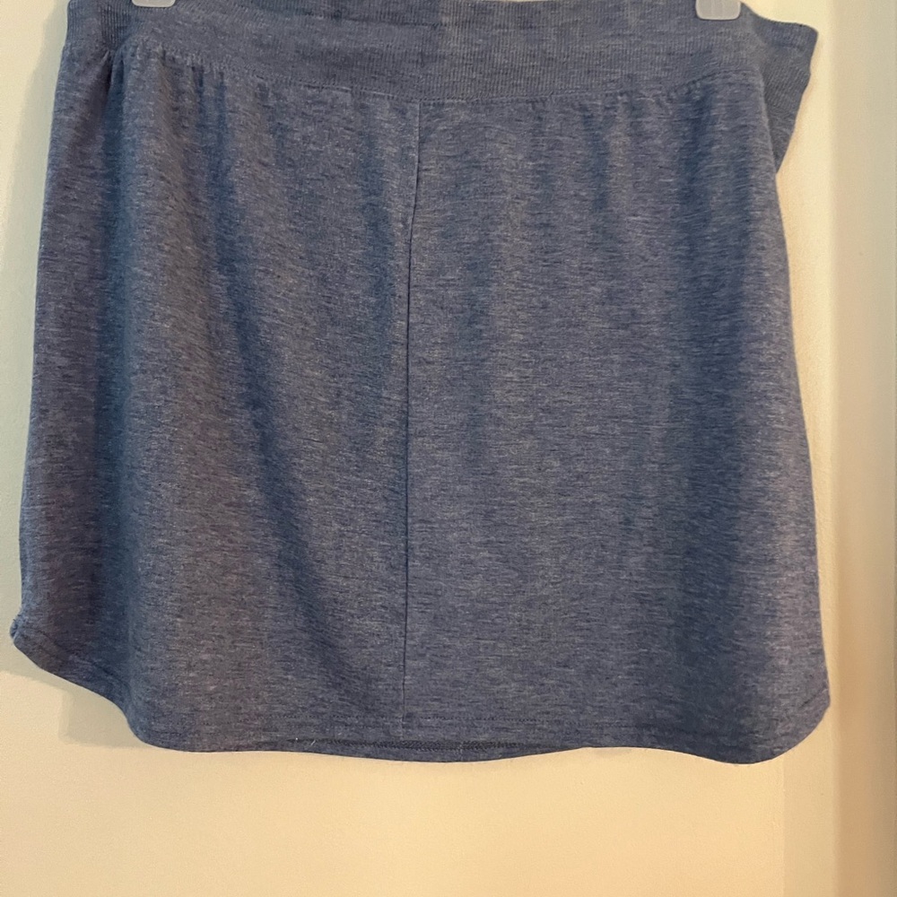 Balance Collection Heathered Blue Mini Skirt
